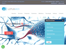Tablet Screenshot of lotusmed.cl